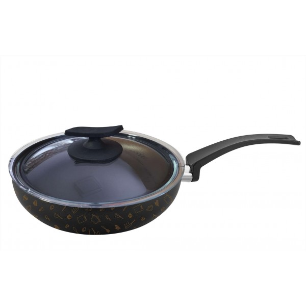 Fry Pan with lid Papilla 26cm.