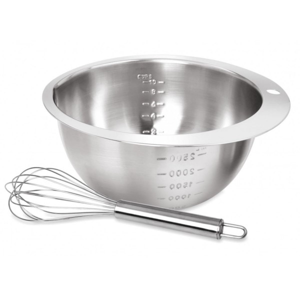 Kinghoff KH 1493 bowl and whisk set