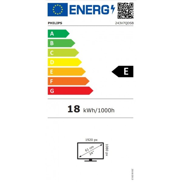 Монитор, PHILIPS, Philips 243V7QDSB,...