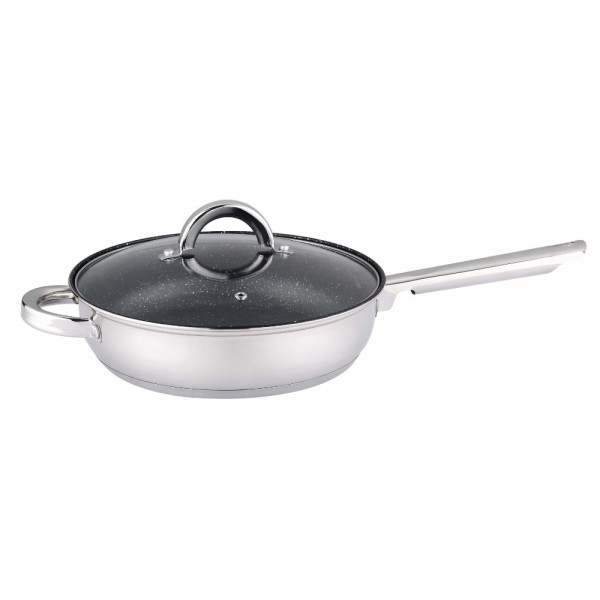 Pan with lid Rosberg R51210L24TM,...