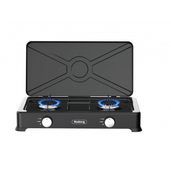 Double Burner gas stove with cover...