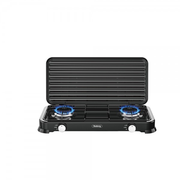 Double Burner gas stove with cover...