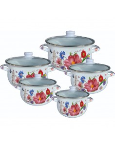 Комплект 5 броя емайлирани...