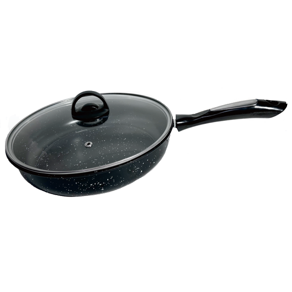 Carbon steel fry pan with lid Rosberg...