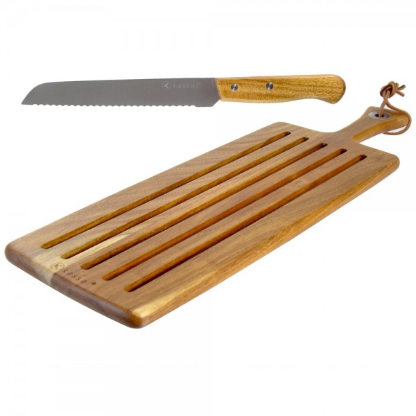 Cutting board and bread knife 33cm...