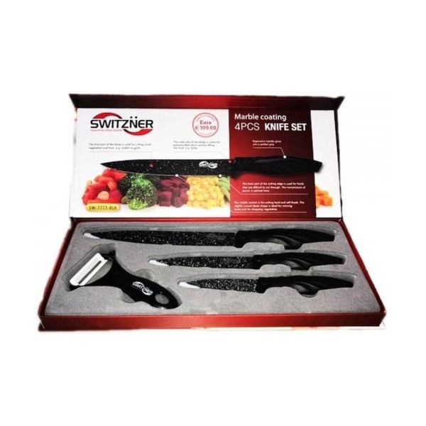 Комплект ножове Switzňer SW-7777-BLK...