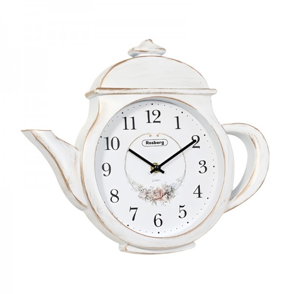 Rosberg R59998G, Teapot Wall Clock,...