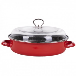 Enamel Baking tray with lid...