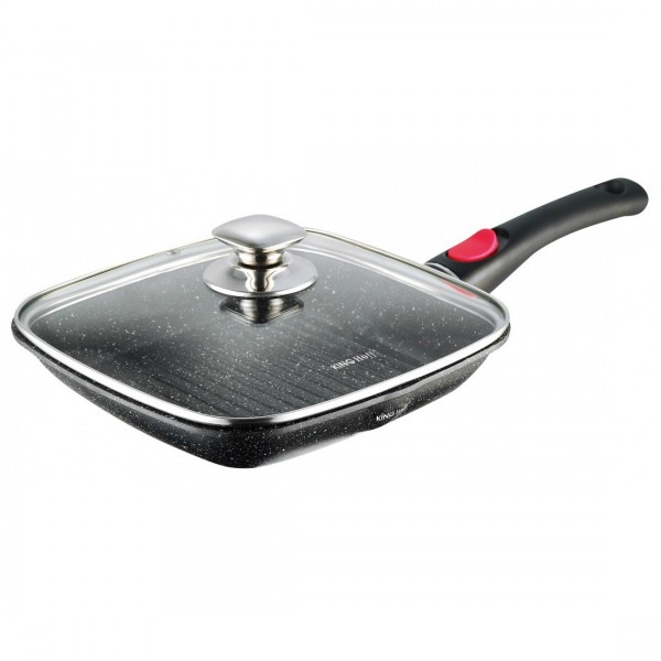 Grill Fry Pan with lid and removable...
